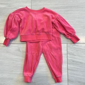 Janie and Jack Velour Set